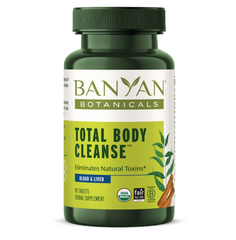 Viên thải độc toàn bộ cơ thể  hữu cơ Total Body Cleanse Banyan botanicals 90 Viên