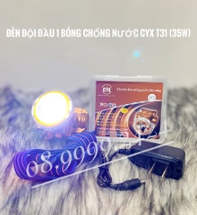 Đèn đội đầu 1 bóng led chống nước CYX T31 (35W)