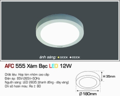 AFC 555 XÁM BẠC LED