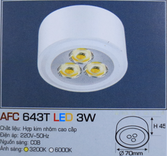 AFC 643T LED 3W