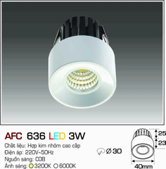 AFC 636 LED 3W