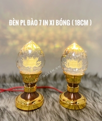 Đèn đào pha lê tròn 7 in XB ( 18cm )