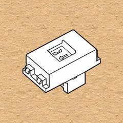 Ổ CẮM ĐIỆN THOẠI 4 DÂY CÓ MÀN CHE SINO S18 - S18CC31RJ