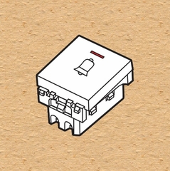 NÚT NHẤN CHUÔNG CỠ TRUNG SINO S18CC - S18CCMBP2M