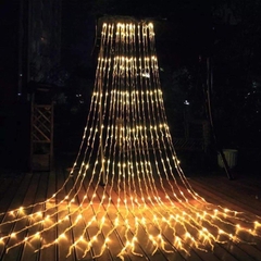 ĐÈN LED THÁC NƯỚC CHỚP NHÁY TRANG TRÍ NOEL, LỄ, TẾT 240 Bóng ( R3m x D2m )