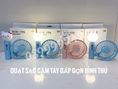 Quạt sạc cầm tay gấp gọn hình thú