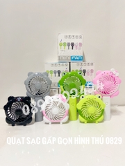 Quạt sạc gấp gọn hình thú 0829