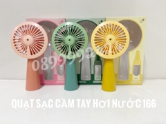 Quạt sạc cầm tay hơi nước 166