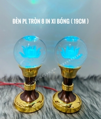 Đèn sen pha lê tròn 8 in XB ( 19cm )