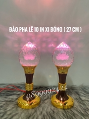 Đèn đào pha lê tròn 10 in XB ( 27cm )