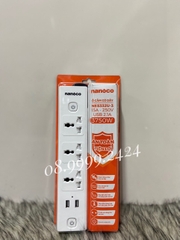 Ổ CẮM NANOCO NES332U-3 15A 250V 3750W  CHÍNH HÃNG