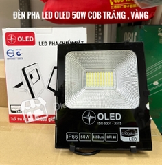 Đèn pha led OLED 100W - 50W COB Trắng Vàng