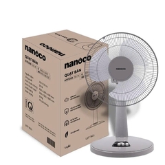 Quạt bàn nanoco, 30W, NTF1209 ( màu hồng, màu beige, màu xám)