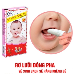 (15 cái) Combo 3 hộp Gạc vải rơ lưỡi Đông Fa vệ sinh miệng cho bé - Việt Nam