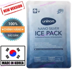 Túi đá gel khô giữ nhiệt lạnh trữ sữa mẹ, thực phẩm Unimom Hàn Quốc