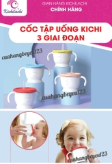 Cốc Tập uống nước , uống sữa 3 giai đoạn 150ml Kichilachi