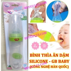 GB BABY- Bình thìa silicone mềm ăn bột- cháo 120ML cho bé