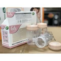 Bộ 3 bình trữ sữa cổ rộng 150ml Fatzbaby - FB0120N - Thái Lan
