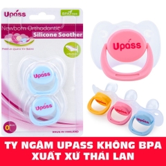 UPASS (Thái Lan) - Vỉ 02 cái ti ngậm cho bé không BPA Upass UP0282N