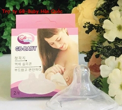 Hộp 2 trợ ti silicone mềm hỗ trợ ngực Mẹ cho bé bú không BPA GB Baby (Công nghệ Hàn Quốc)