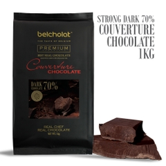 Strong Dark Couverture Chocolate 70%/ Block 1kg