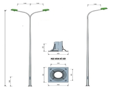 Cột đèn cao áp TL06