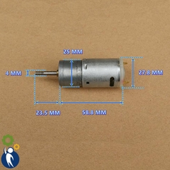 Motor Giảm Tốc 6-24V 235-978rpm Bánh Răng Kim Loại