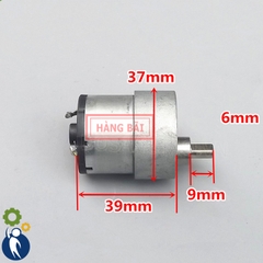 Motor Giảm Tốc 12V 380rpm Bánh Răng Kim Loại
