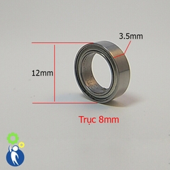 Vòng Bi Trục 8mm 8x12x3.5 MR128zz