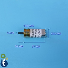 Motor Giảm Tốc 12V 600rpm Mã 050 Bánh Răng Kim Loại