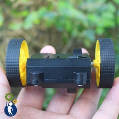 Bộ Khung Xe Motor Giảm Tốc 3-5V Có 2 Bánh Xe
