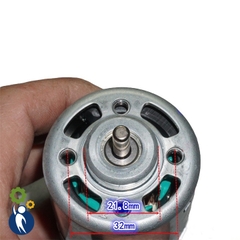 Motor 887 23000rpm 12-18V 500W Trục 5mm Đầu Ra Dài 12.5mm Chổi Than Rời