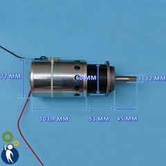 Motor Giảm Tốc 220V 200W 40rpm Mô Men Xoắn 50N.m Bánh Răng Kim Loại Tặng Kèm Diot