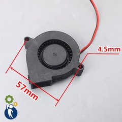 Quạt Hút Mùi Thông Gió Tản Nhiệt Mini 12V 0.06A 5.7x1.5cm Không Chổi Than