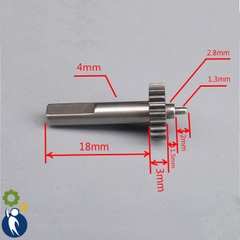 Bánh Răng Thép Trục 4mm 21 Răng 0.45M Có Thanh Trục