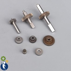 Bánh Răng Thép Trục 5mm 32 Răng 0.5M Có Thanh Trục