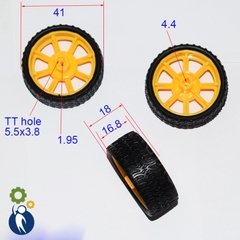 Bánh Xe Số 5 Đường Kính 41mm Lỗ Trục 2mm