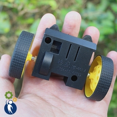 Bộ Khung Xe Motor Giảm Tốc 3-5V Có 2 Bánh Xe