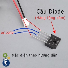 Motor 220V 40W 4150rpm Chổi Than Rời Tặng Kèm Diot