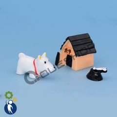 Chó Mô Hình + Chuồng