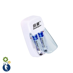 COMBO Bộ Sạc Pin AAA DOUBLEPOW + 2 Pin Sạc AAA 1250mAh