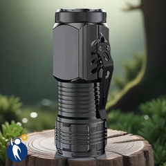 Đèn Pin 3 Mắt Kèm Cáp USB