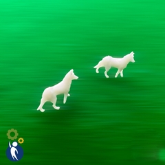 Chó Sói Mô Hình 1.3x0.9cm