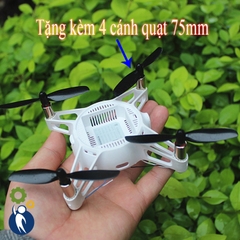 Khung Nhựa Máy Bay Quadcopter Có Sẵn 4 Motor 8523 Tặng Kèm Cánh Quạt 75mm