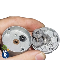 Motor Giảm Tốc 12V Mã 555 12rpm Bánh Răng Kim Loại