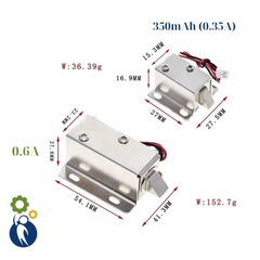 Khóa Chốt Điện Từ LY-03 12V