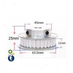 Pulley XL Trục 12mm - 40 Răng