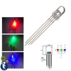 Led 7 Màu RGB 4 chân Siêu Sáng 5mm