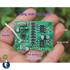Mạch Điều Khiển Từ Xa 4 Kênh 2.4G Mạch Phát 3-4.5V Mạch Thu 4.5-12V 10A