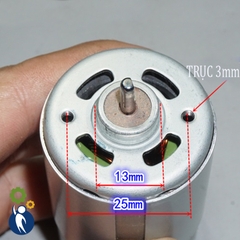 Motor 12V-18V Mã 550 25000rpm Trục D